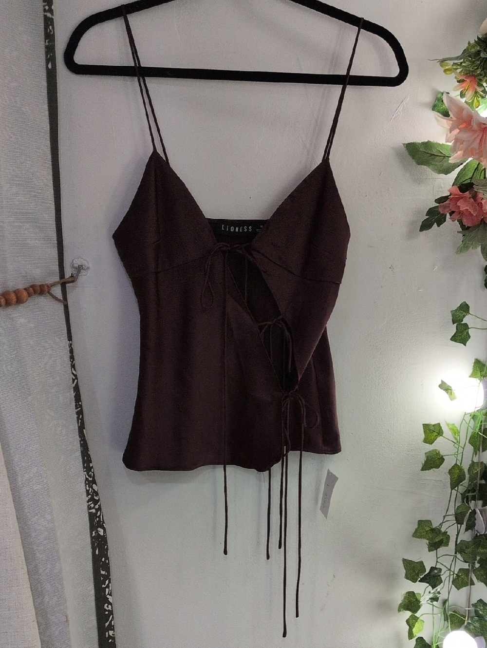 LIONESS Maroon Mariah Cami (M)